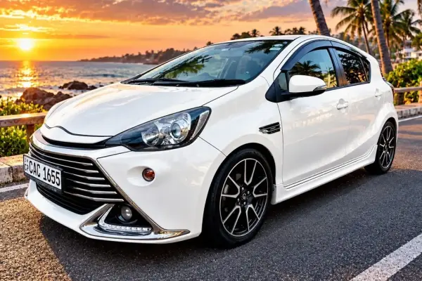 Toyota Aqua for rent in Sri Lanka